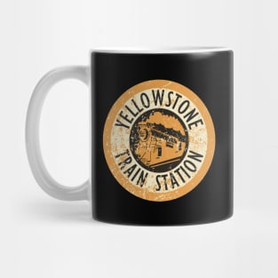 Yellowstone Train Station Mug